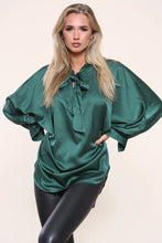 Load image into Gallery viewer, Pussy Bow Satin Blouse
