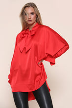 Load image into Gallery viewer, Pussy Bow Satin Blouse
