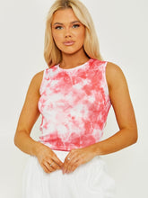 Load image into Gallery viewer, Ribbed Tie-Dye Sleeveless Bodysuit
