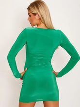 Load image into Gallery viewer, Red Ring Cutout Front Bodycon Dress
