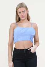 Load image into Gallery viewer, Royal Blue Ruched Bralette Top

