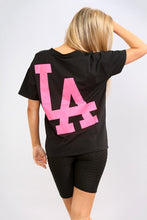 Load image into Gallery viewer, Yellow V- Neck LA Printed T-shirt
