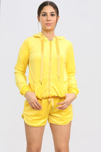 Load image into Gallery viewer, White Velour Shorts Co-Ord Set
