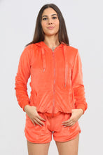 Load image into Gallery viewer, White Velour Shorts Co-Ord Set
