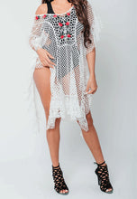 Load image into Gallery viewer, White Crochet Beach Cover Up
