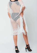 Load image into Gallery viewer, White Crochet Beach Cover Up
