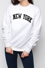 Load image into Gallery viewer, White New York Oversized Sweatshirt
