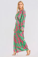 Load image into Gallery viewer, Wrap Front Long Sleeved Maxi Dress
