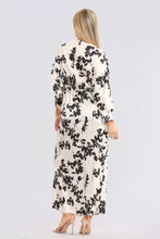 Load image into Gallery viewer, Wrap Front Long Sleeved Maxi Dress
