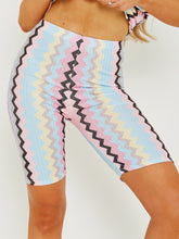 Load image into Gallery viewer, Zig Zag Oversized Top &amp; Shorts Co-ord
