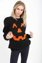 Load image into Gallery viewer, Halloween Pumpkin Knitted Jumper
